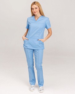 Медичний костюм жіночий Топаз світло-блакитний